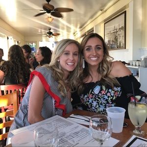 Free People M Embroidered off the shoulder dress